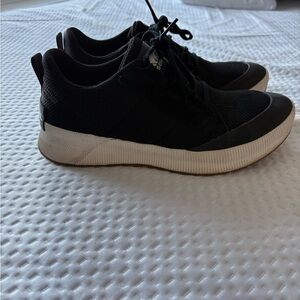Sorel Black and White Women's Athletic Shoes